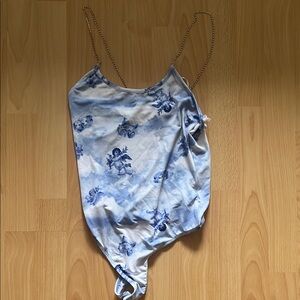 Blue Angel Print Women’s One Piece